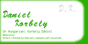 daniel korbely business card